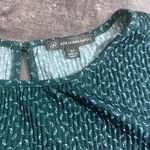 Adrianna Papell Green Teardrop Logo Flowy Blouse Size 3X Photo 3