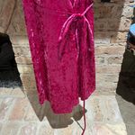Lulus Velvet Wrap Dress Photo 5