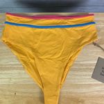 Stone Fox Swim Honeycomb Sunset Pink Color Block Juniper Bikini Bottom Small Photo 0