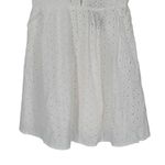 Le lis White Embroidered Mini Dress Short Sleeves with Ties size Small NWT Photo 5