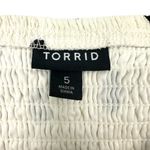 Torrid  | Size 5 | White Black Polka Dot Tie Front Peplum Cami Tank Blouse Photo 2