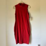 NY & Company Sleeveless Red Mock Neck Bodycon Dress Size M NWT Size M Photo 3