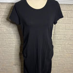 Old Navy ‎ Maternity Black Ruched Side T Shirt Dress Size L Photo 0