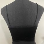 Cropped Lace Ribbed Tank Top Black Size XS Photo 1