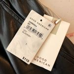 Good American Womens Better Than Leather Shorts Pull On Black 7 US 4XL Photo 4