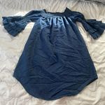 Eighty Eight Off The Shoulders Denim Shirt Dress Size Medium Photo 0