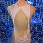 PINK - Victoria's Secret Pink brand white backless tank with logo on front Photo 2