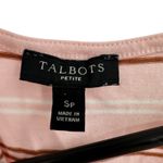 Talbots  Size‎ Small Petite Tank Top Pink Red White Striped Sleeveless Blouse Photo 2