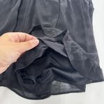 ASTR  Romper Womens Medium Black V Neck Ruffle Hem‎ Sleeveless Lined Dressy Photo 8