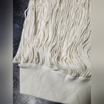 White House | Black Market NWT WHBM Fringe Mockneck Sweater Vest color: Antique White Size M Photo 7