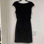 Kay Unger  Black Cap Sleeve Womens Mini Sheath Dress 12 Dark Academia Preppy Photo 7