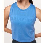 Lululemon Breeze By Muscle Crop Tank in Brisk Blue Sz 10 / 12 Photo 0