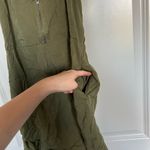 RVCA Olive Green Zipper Front Dress Photo 1