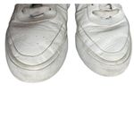 Reformation /Anthropologie Harlow white leather blue floral sneakers size 8 Photo 4