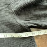 Bryn Walker  Cotton Gauze 3/4 Sleeve Etta Shirt In Black Size S Photo 9