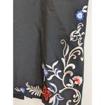 Tahari  Arthur S. Levine Women's Pencil Skirt Black/Multi Floral Embroidered 18 Photo 6