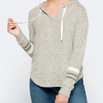 Market & Spruce Kallon Gray Brushed Knit Hoodie Size XS Petite Photo 1