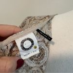 Anthropologie Akemi & Kim Metallic Lace Blouse Size Small Short Sleeve Photo 7