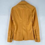 ZARA  Knit Long Sleeve Tortoise Shell Button Front Collared Shirt Side‎ Slits Photo 8