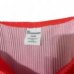 No Boundaries  Ombre Maxi Tube Dress Small Orange Red Pink Purple Gradient Slit Photo 2