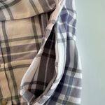 Jachs Girlfriend Women Plaid Button-Up Shirt Blue/White Long Sleeve Soft Flannel Photo 5