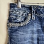 Rock Revival  Jeans Womens 27 Blue Mid Rise Skinny Priscilla Rhinestone Denim Photo 3