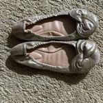Chloé See By‎ Chloe "Clara" Ballerina Flats, Nude Pink Leather, Bows Zippers, Size 37 Photo 1