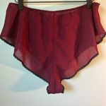 Victoria's Secret Vintage 90's  High Hip Cheeky Sleep Shorts in burgundy Small Photo 1