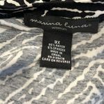 Marina Luna Zebra Print Buttoned Cardigan Women’s Plus Sz 3X Rayon Spandex Black Photo 6