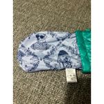 Oliver Thomas Quilted Pouch Teal Dog Print eyeglasses case EUC so cute Green Photo 3