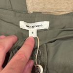 Max Studio NWT  Green Wide Leg Pants With Belt Size 6 Photo 2