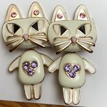Betsey Johnson Betsy Johnson Enamel Cat Earrings Photo 4