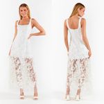 Show Me Your Mumu NEW NWOT  Stephanie Dress White 3D Floral Embroidery Photo 2