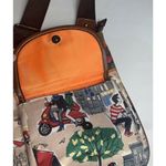 Lily bloom  Call Me Maybe Shopaholic Paris Dog Cafe Crossbody Bag Purse Photo 2