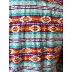 Panhandle Western Top Womens Medium Aztec Southwest Pearl Snap Cowgirl Rodeo Orange Photo 11