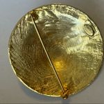 Kenneth Jay Lane Japanese Gold Tone Oriental Hat Brooch Photo 2