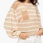 Free People The Lines Pullover In Birch Bark Combo Photo 0