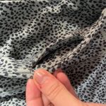 High Waisted Biker Shorts Leopard Print Size Medium Green Photo 6