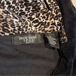 Jason Maxwell  Navy Hooded Jacket with Patterned Trim Photo 10