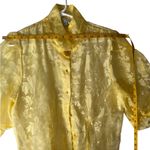 Haute Monde  Vibrant Yellow Sheer Top Photo 1