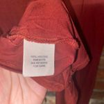 Philosophy Rust Red Short Sleeve Choker Keyhole T-Shirt Women's Size Small Photo 6