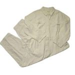 Madewell NWT Garment Dyed Zip Pocket Coverall in Antique Cream Jumpsuit 3X Photo 0