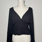 WAYF | Smocked Waist Raglan Top Photo 3