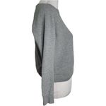Topshop Ribbed Lightweight Sweatshirt Gray Size 8 Photo 2