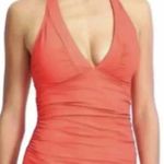 Athleta  Halter Swimming Tank Top Orange Size S Photo 0