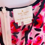 Kate Spade  NY Mini‎ Rose Floral Silk Dress Long Sleeve Short Sun 4 Photo 7