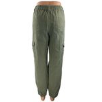 Clockhouse Women's Green High Waisted Tapered Jogger Cargo Pants Size US 8 Photo 2