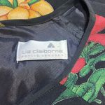 Liz Claiborne Black Red A-Line Midi Dress Photo 3