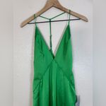 Katie May  Holly Satin Maxi Gown Emerald Green XS NEW $298 Revolve Photo 10