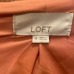 Loft Herringbone Melange Coat in Soft Pink - Size M Photo 2